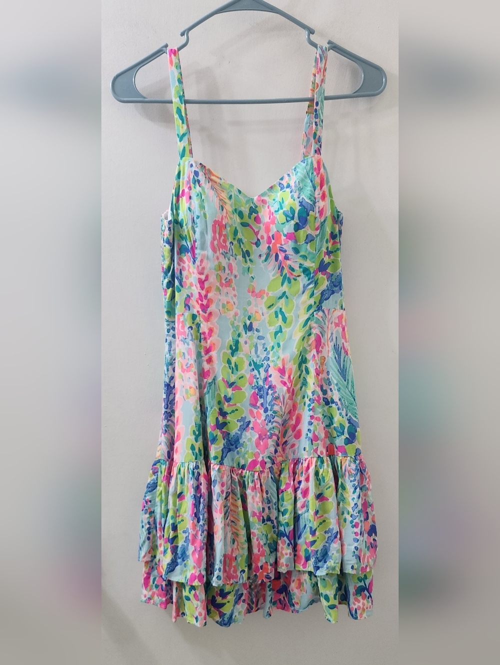 Colorful Floral Spaghetti Strap Sundress